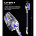 Devanti Stick Vacuum Cleaner Bagless Cordless 150W Purple - SuperSaverAU - view 2