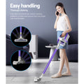 Devanti Stick Vacuum Cleaner Bagless Cordless 150W Purple - SuperSaverAU - view 3