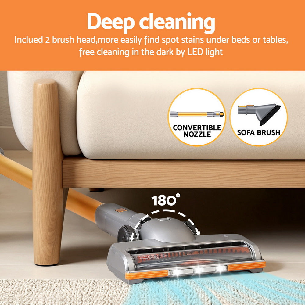 Devanti 300W Cordless Stick Vacuum Cleaner - Powerful & Portable - SuperSaverAU - view 6
