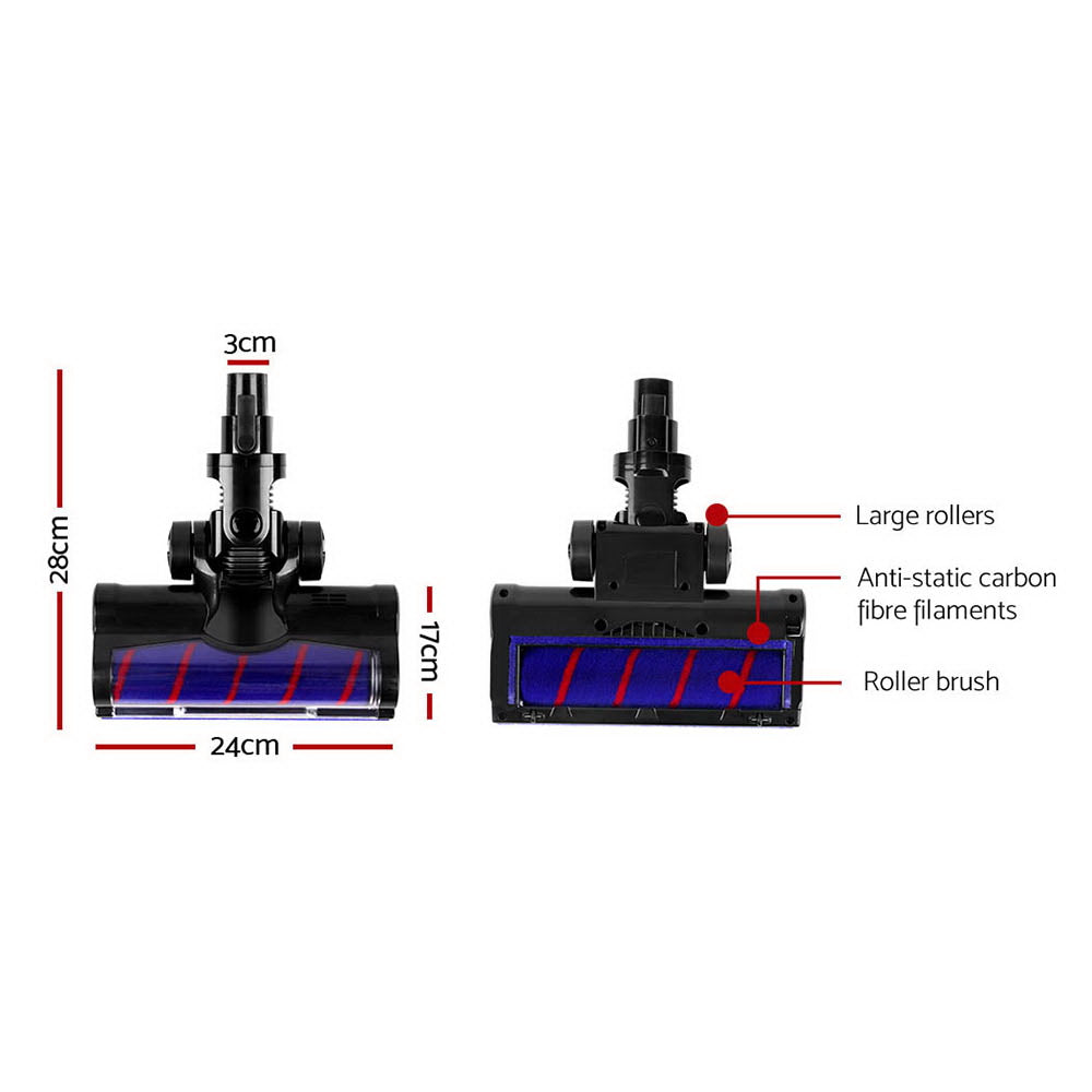 Devanti Stick Vacuum Cleaner Motorised Roller Brush Head - SuperSaverAU - view 2