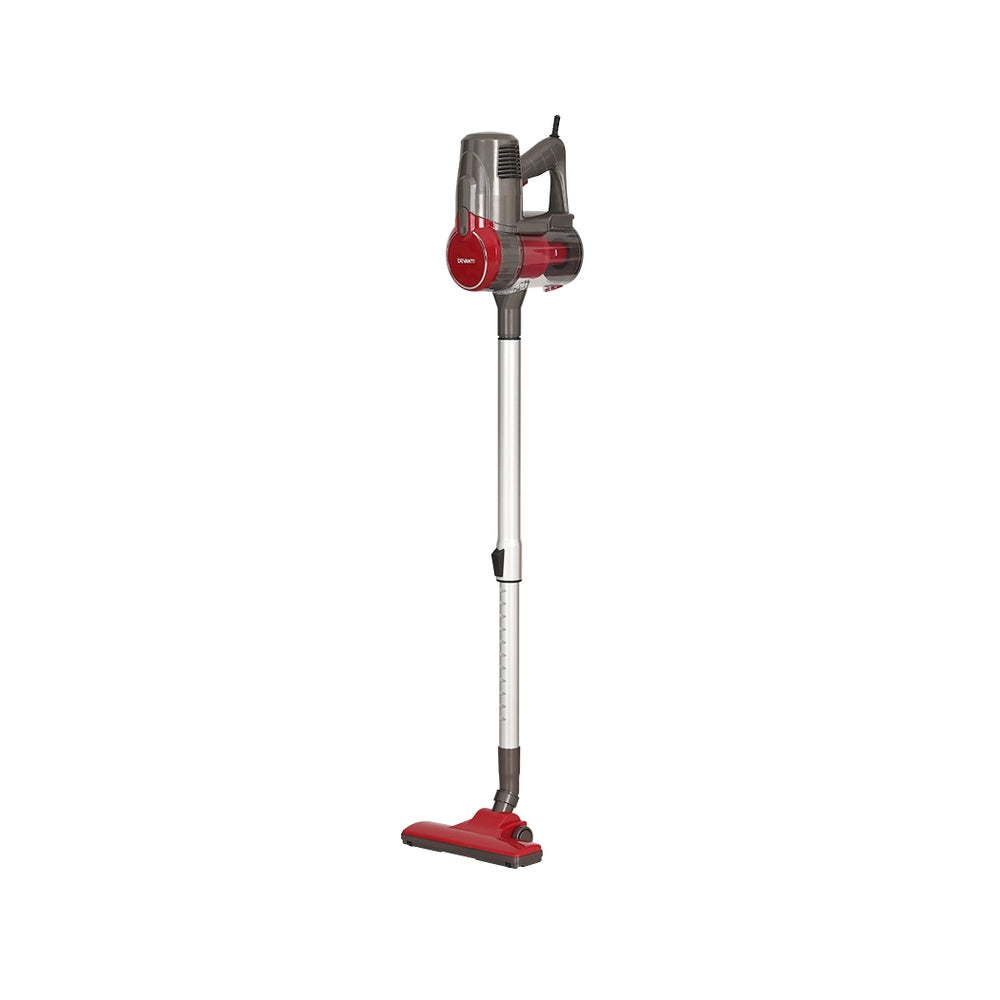 Devanti Corded Stick Vacuum Cleaner 500W Red with HEPA Filter and 3.8m Cable