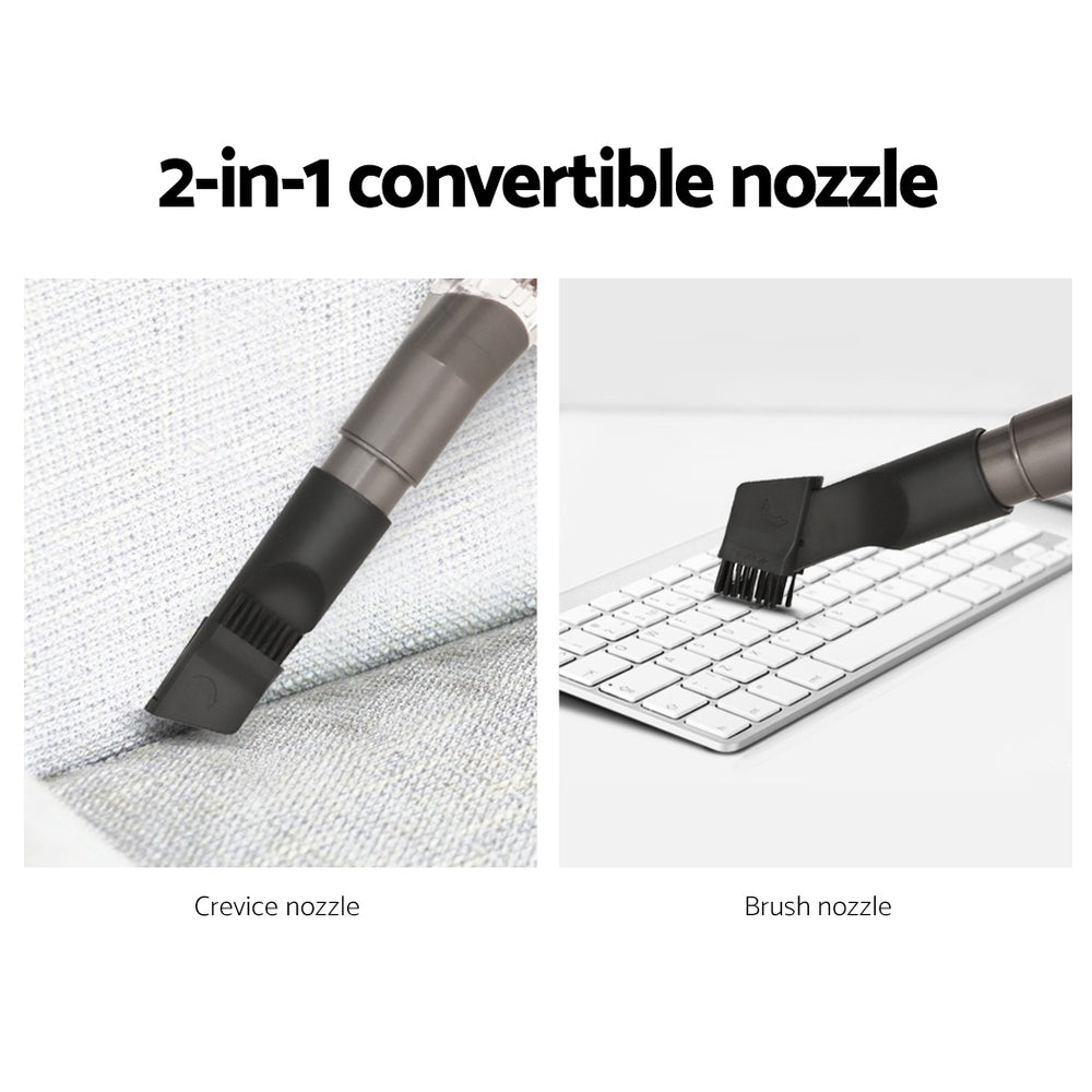 Devanti Corded Stick Vacuum Cleaner 500W Red with HEPA Filter and 3.8m Cable