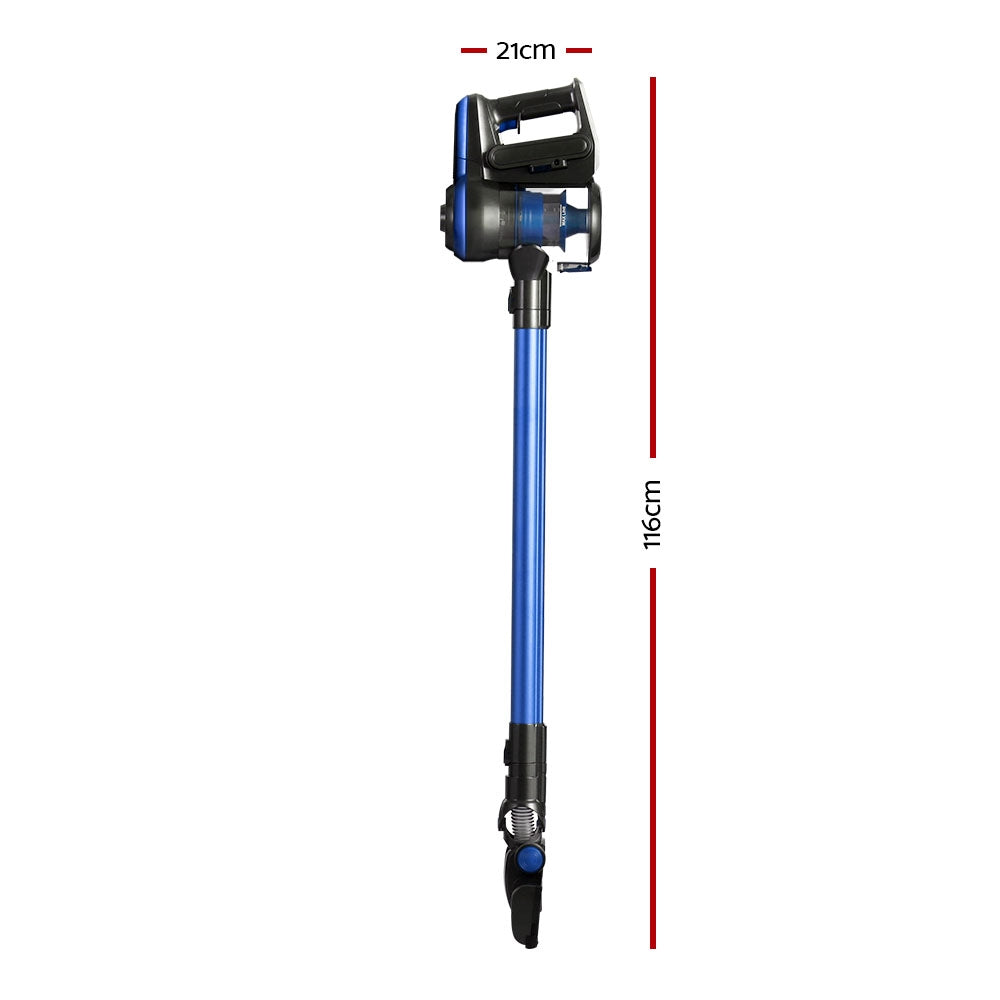 Devanti Handheld Vacuum Cleaner 250W Cordless HEPA Filter Blue 0.5L - SuperSaverAU - view 2