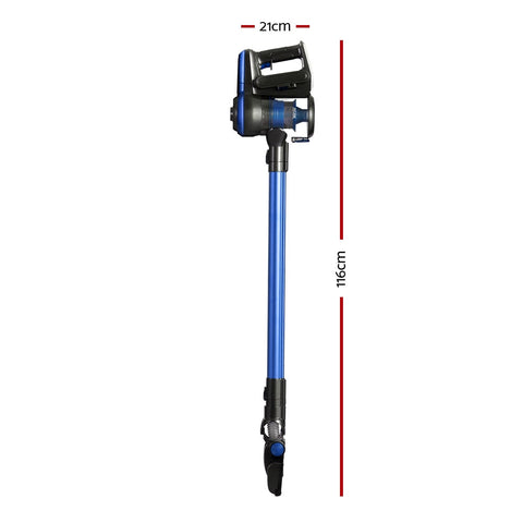 Devanti Handheld Vacuum Cleaner 250W Cordless HEPA Filter Blue 0.5L - SuperSaverAU - view 2