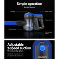 Devanti Handheld Vacuum Cleaner 250W Cordless HEPA Filter Blue 0.5L - SuperSaverAU - view 4