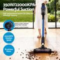 Devanti Handstick Vacuum Cleaner 350W Cordless 22KPa Suction Blue - SuperSaverAU - view 4