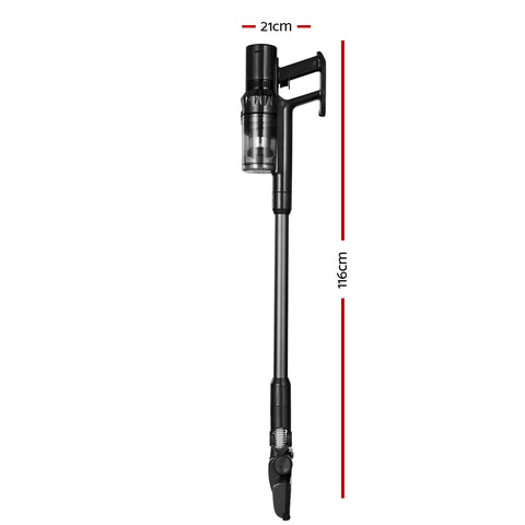 Devanti Stick Vacuum Cleaner Brushless Cordless 350W Grey - SuperSaverAU - view 2