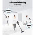 Devanti Stick Vacuum Cleaner Brushless Cordless 350W Grey - SuperSaverAU - view 6