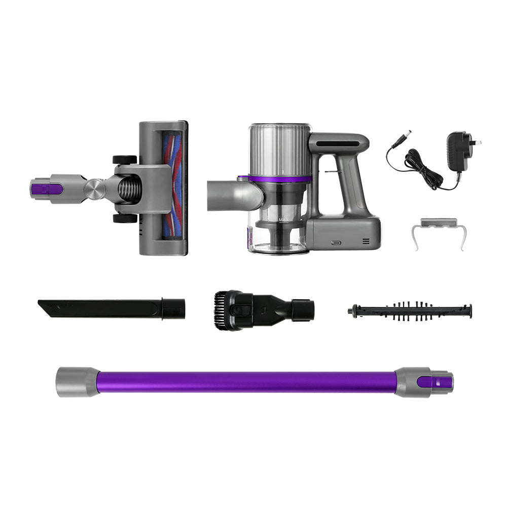 Devanti Handheld Vacuum Cleaner Cordless 120W 12,000pa Suction Purple - SuperSaverAU - view 3