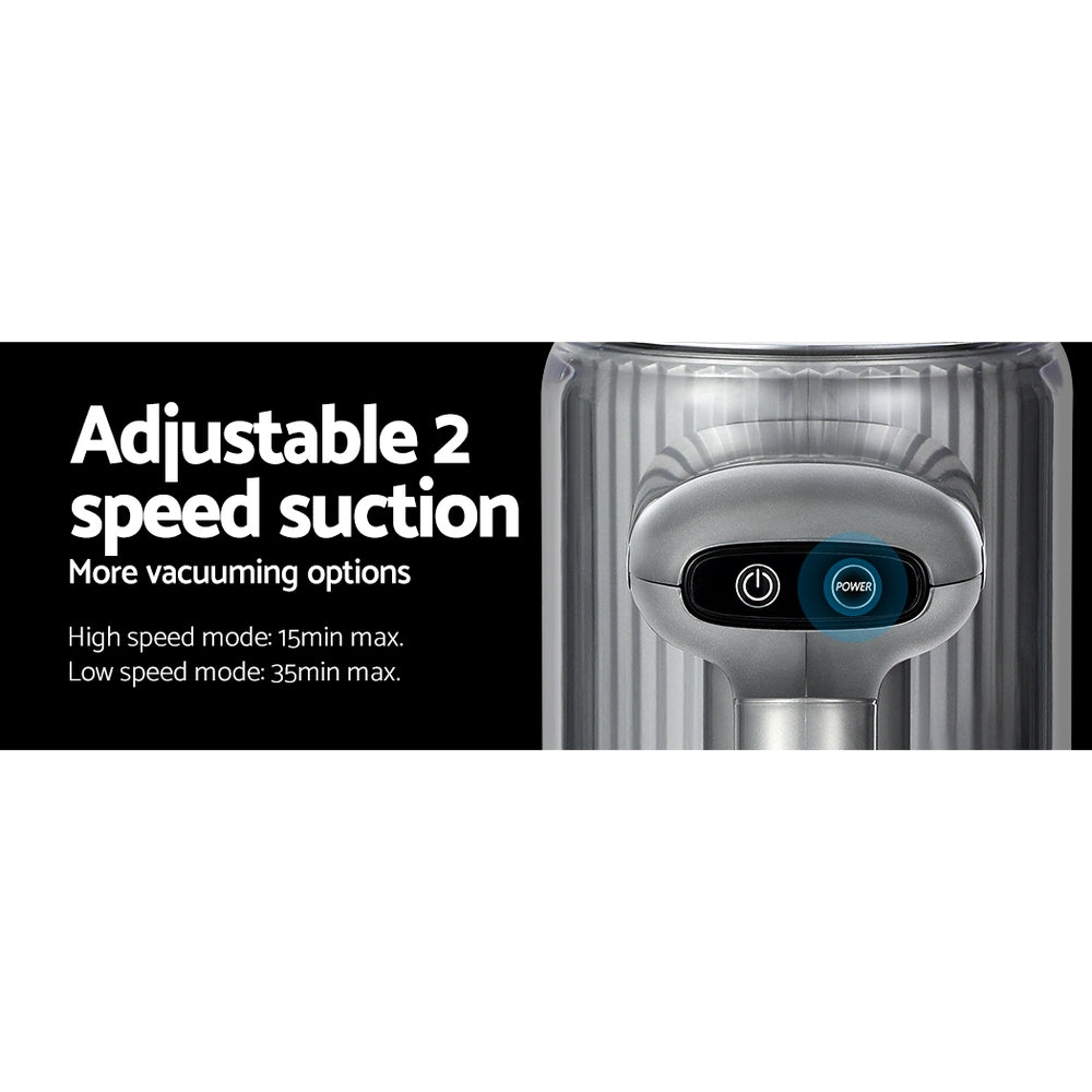 Devanti Handheld Vacuum Cleaner Cordless 120W 12,000pa Suction Purple - SuperSaverAU - view 4