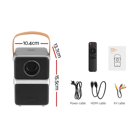 Devanti Portable 4K WiFi Mini Projector with HDMI 1080P Support