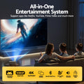 Devanti Video Project 4K 1080P Android 5G Wifi Home Cinema - SuperSaverAU - view 4
