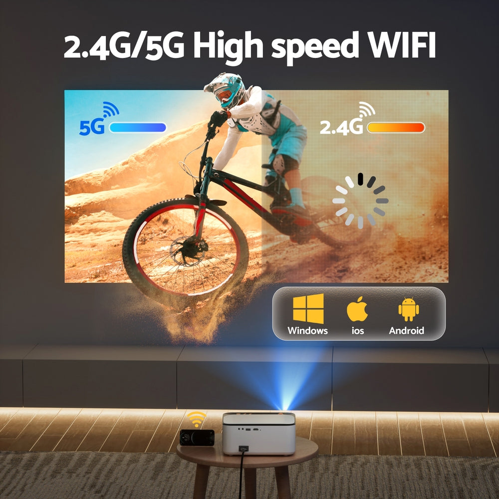 Devanti Video Project 4K 1080P Android 5G Wifi Home Cinema