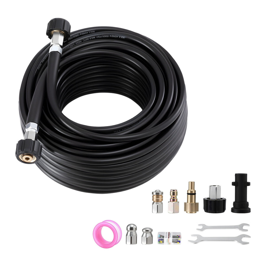 Giantz 30M Sewer Jetting Kit 5800PSI High-Pressure Hose for Drain Cleaning - SuperSaverAU - view 1