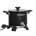 Devanti Wax Melter 5L with 1200W Electric Heating - Black