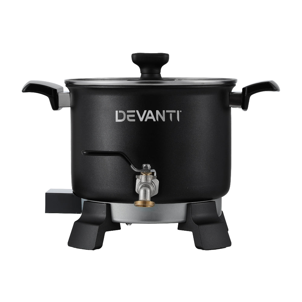 Devanti Wax Melter 5L with 1200W Electric Heating - Black