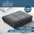 Giselle Bedding Weighted Blanket 2.3KG 76cm x 102cm, 100% Microfibre, DTPS - SuperSaverAU - view 3