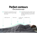 Giselle Bedding Weighted Blanket 2.3KG 76cm x 102cm, 100% Microfibre, DTPS - SuperSaverAU - view 4