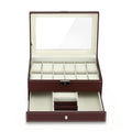 Embellir Brown 12 Slot Watch and Jewellery Organiser Box