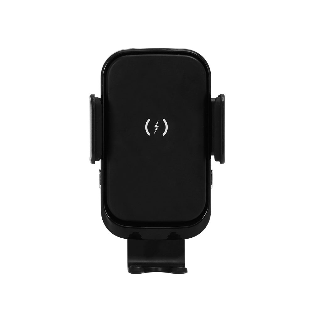 Devanti Wireless Car Charger 15W Fast Charging, Suction Cup & Air Vent Clip, 23x9.5x12cm - SuperSaverAU - view 3