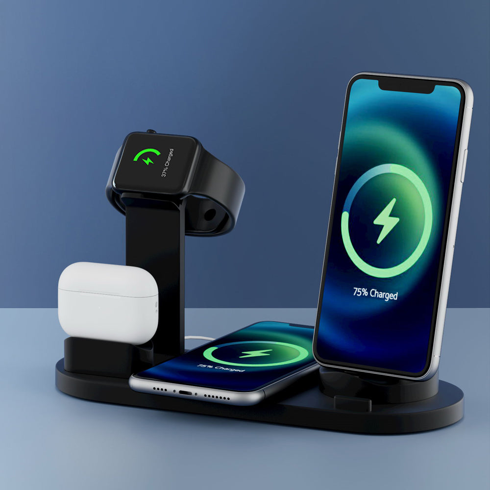 Devanti 4 in 1 Wireless Charger Multi-function Station for Phone Airpod iWatch 15W - SuperSaverAU - view 7