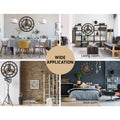 Artiss 80cm Retro Steampunk Wall Clock with Roman Numerals - Brown - SuperSaverAU - view 6