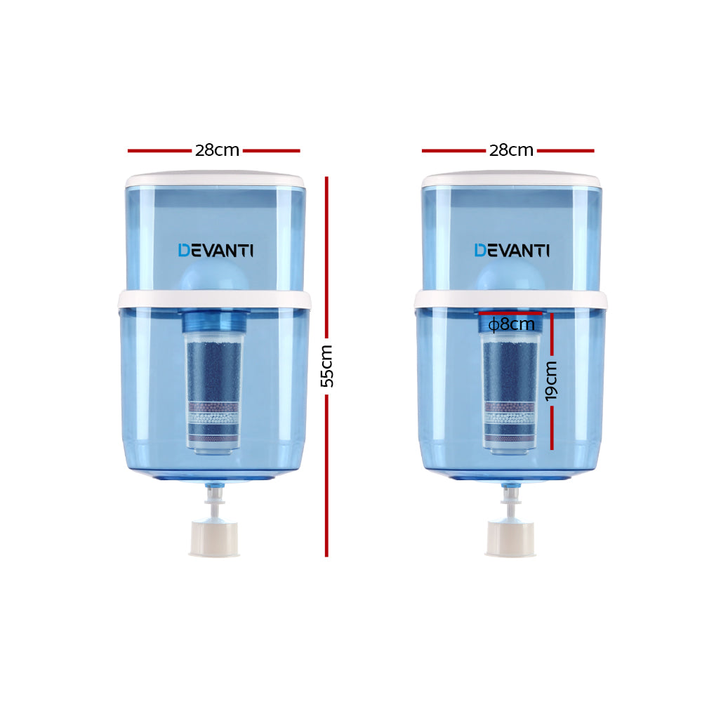 Devanti Water Cooler Dispenser 22L Filter Bottle - SuperSaverAU - view 2