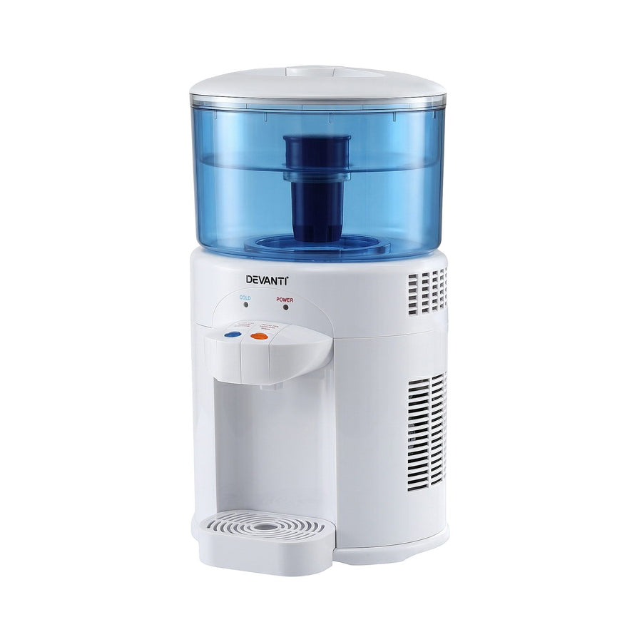 Devanti 5L Benchtop Water Cooler Dispenser with Filter - White