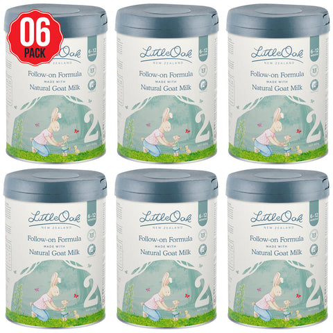 LittleOak Natural Goat Milk Follow-On Formula Stage 2 6 x 800g - SuperSaverAU - view 1