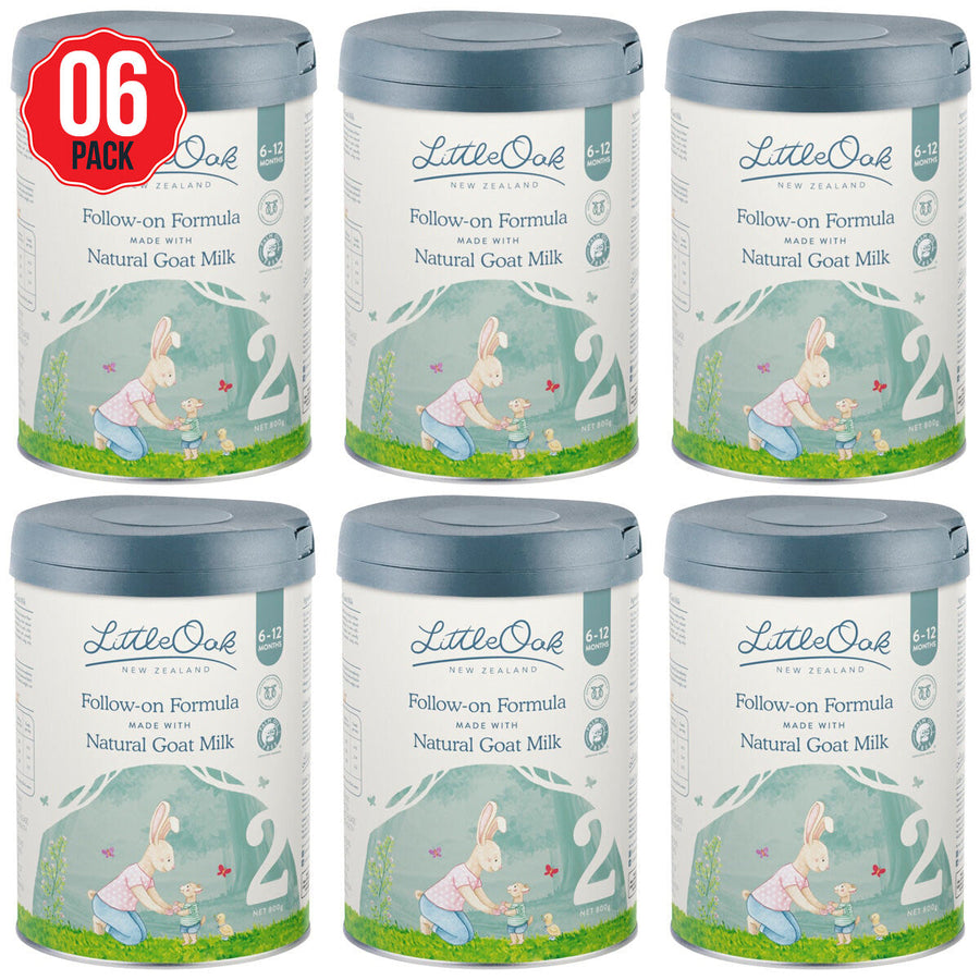 LittleOak Natural Goat Milk Follow-On Formula Stage 2 6 x 800g - SuperSaverAU - view 1