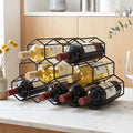 Artiss 12 Slot Metal Wine Rack Black Freestanding Bottle Holder No Assembly