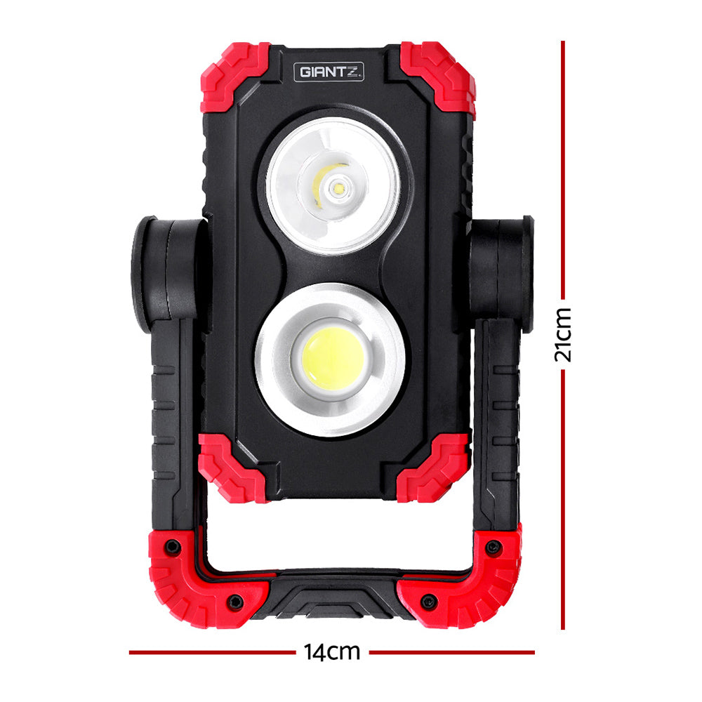 Giantz Work Light 14cm x 21cm USB Rechargeable LED Lamp with 360° Rotation - SuperSaverAU - view 2
