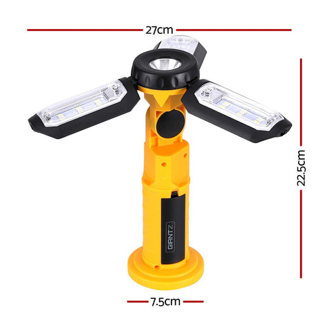 Giantz Work Light Rechargeable USB Cordless LED Lamp Hook Rotation Folding - SuperSaverAU - view 2