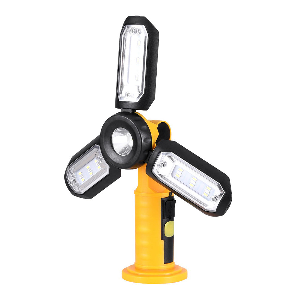 Giantz Work Light Rechargeable USB Cordless LED Lamp Hook Rotation Folding - SuperSaverAU - view 3