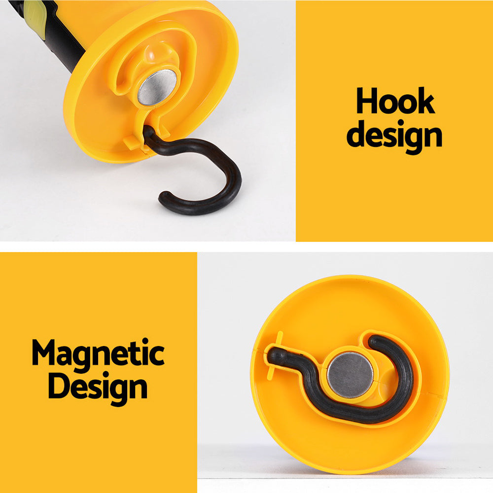 Giantz Work Light Rechargeable USB Cordless LED Lamp Hook Rotation Folding - SuperSaverAU - view 6
