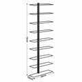 Artiss Wall Mounted Wine Rack 9 Bottles Display Storage Organizer Metal Black - SuperSaverAU - view 2