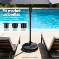 Instahut Outdoor Umbrella Base 51cm x 12cm, Fillable, 30-48mm Pole Holder - SuperSaverAU - view 5