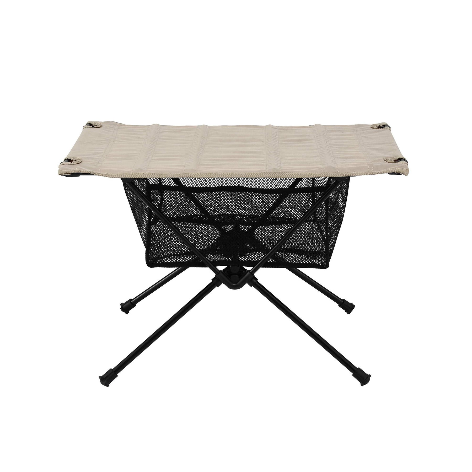 Weisshorn Folding Camping Table with 600D Top - Black/Khaki