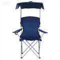 Weisshorn Portable Folding Camping Chair with Canopy - Navy Blue - SuperSaverAU - view 4