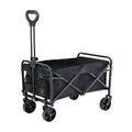 Gardeon Folding Garden Cart – Black with All-Terrain Wheels, 80kg Capacity
