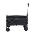 Gardeon Folding Garden Cart – Black with All-Terrain Wheels, 80kg Capacity