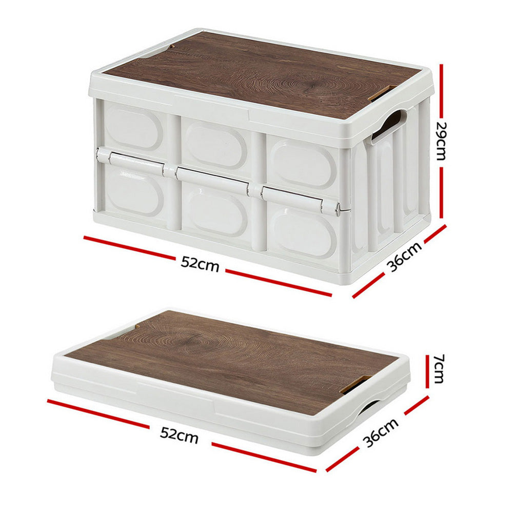 Gardeon 50L Collapsible Outdoor Storage Box - SuperSaverAU - view 3