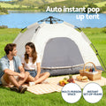 Weisshorn Camping Tent 2-3 Person Instant Pop Up, Water Resistant, UV Protection - SuperSaverAU - view 3