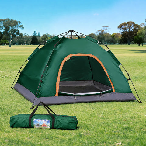 Weisshorn Camping Tent Instant Tent Pop up 2 Person Outdoor Hiking Tents Hiking Green - SuperSaverAU - view 1