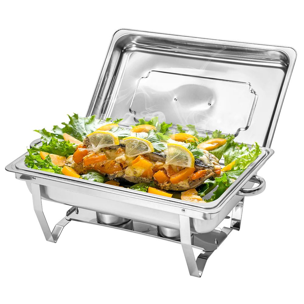 Alston 9L Stainless Steel Chafing Dish Set with 9L Pan - Silver