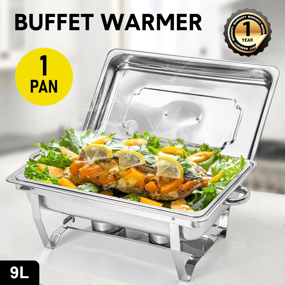 Alston 9L Stainless Steel Chafing Dish Set with 9L Pan - Silver