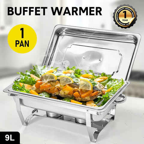 Alston 9L Stainless Steel Chafing Dish Set with 9L Pan - Silver