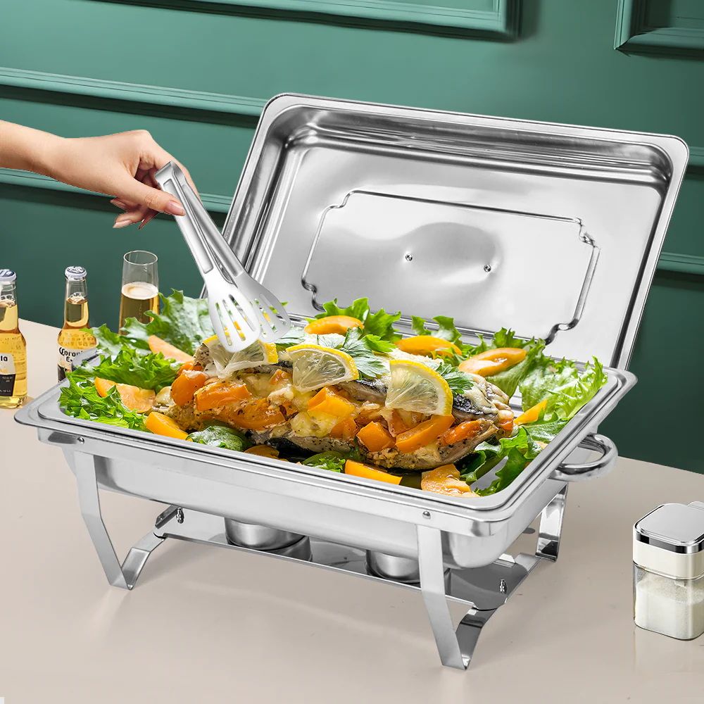 Alston 9L Stainless Steel Chafing Dish Set with 9L Pan - Silver