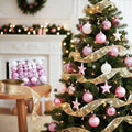 Jingle Jollys 34pcs Christmas Tree Decoration Set with 20M Ribbon & Ornaments - SuperSaverAU - view 1