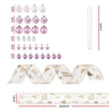 Jingle Jollys 34pcs Christmas Tree Decoration Set with 20M Ribbon & Ornaments - SuperSaverAU - view 2